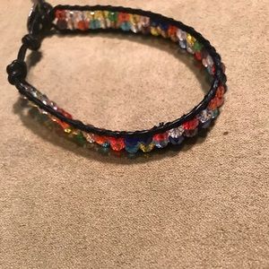 Multi colored Tie bracelet